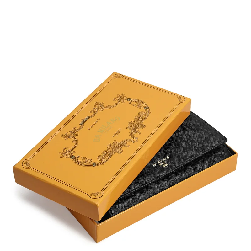 Da Milano Black Franzy Leather Ladies Wallet - Black for Women | Best Price UAE